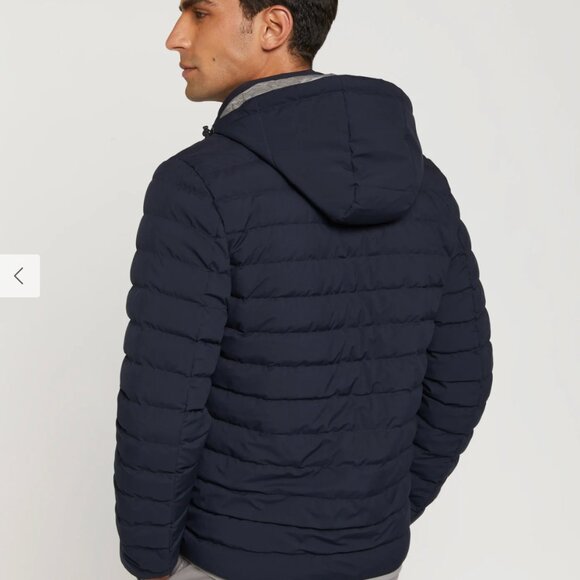 Sacoor Brothers Recycled Light-Down Mens Jacket Bright Blue size Medium - Picture 4 of 4